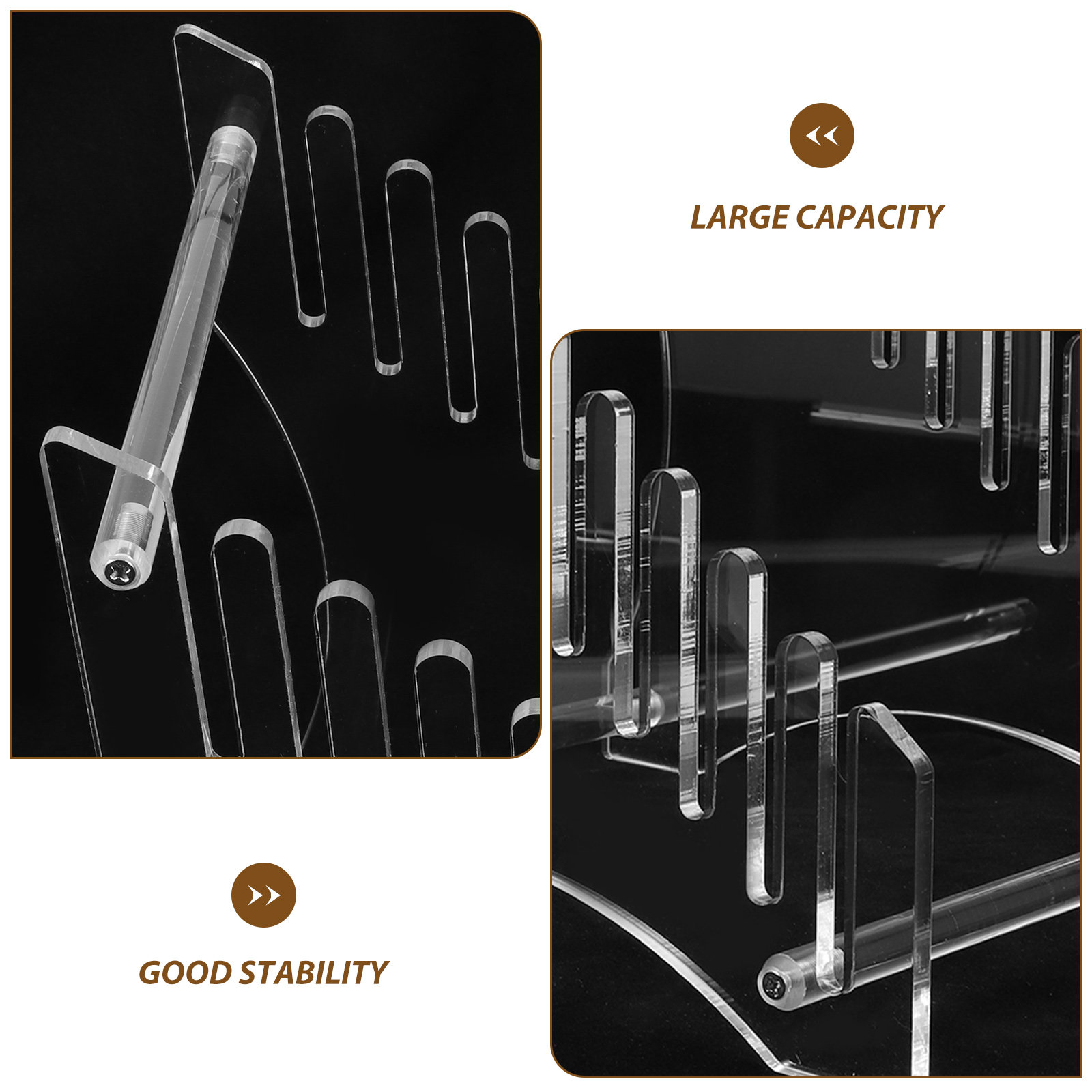 Tiered Acrylic Record Display  - Magazine Holder Rack review and price