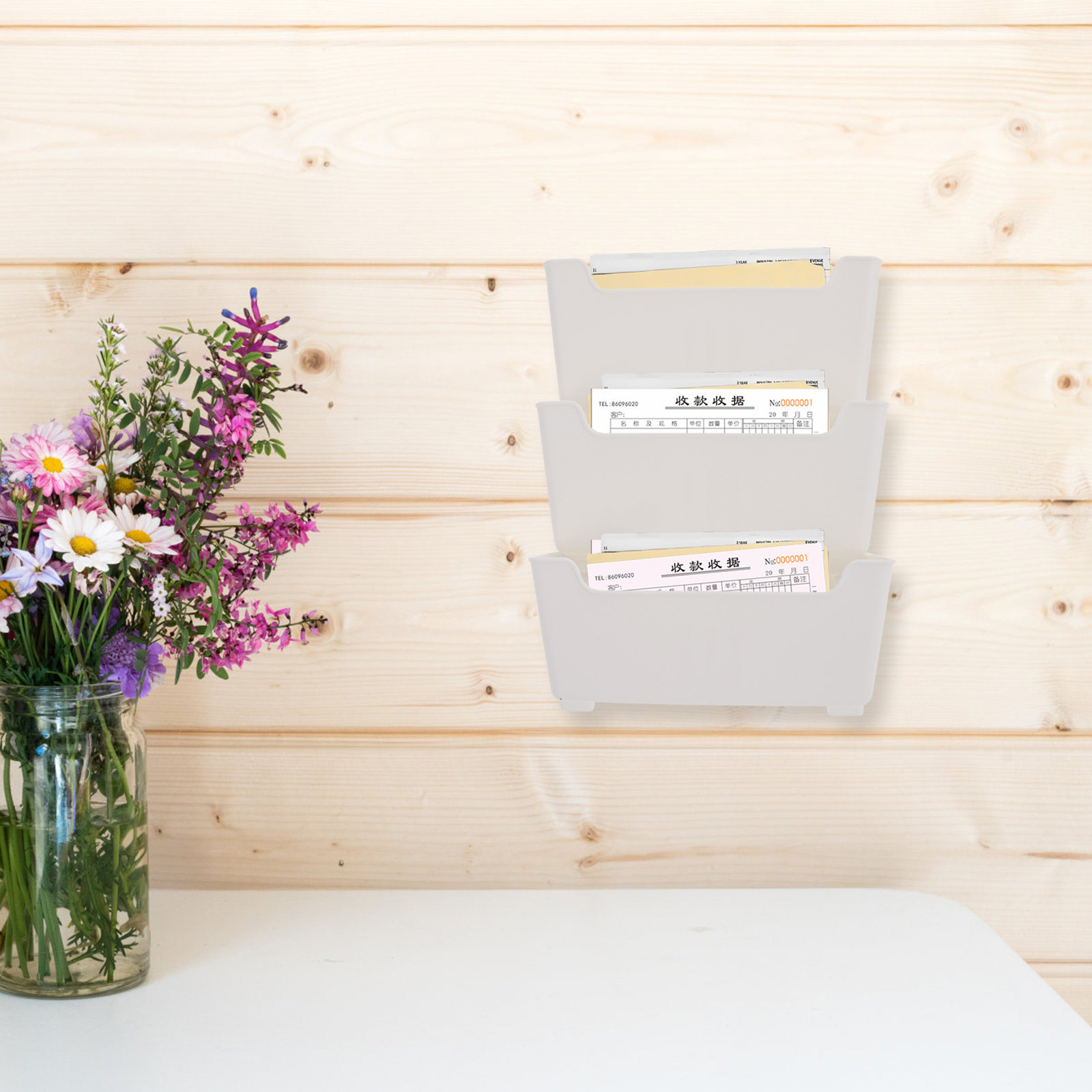 1Set Wall Mounted Plastic File - Magazine Holder Rack review and price