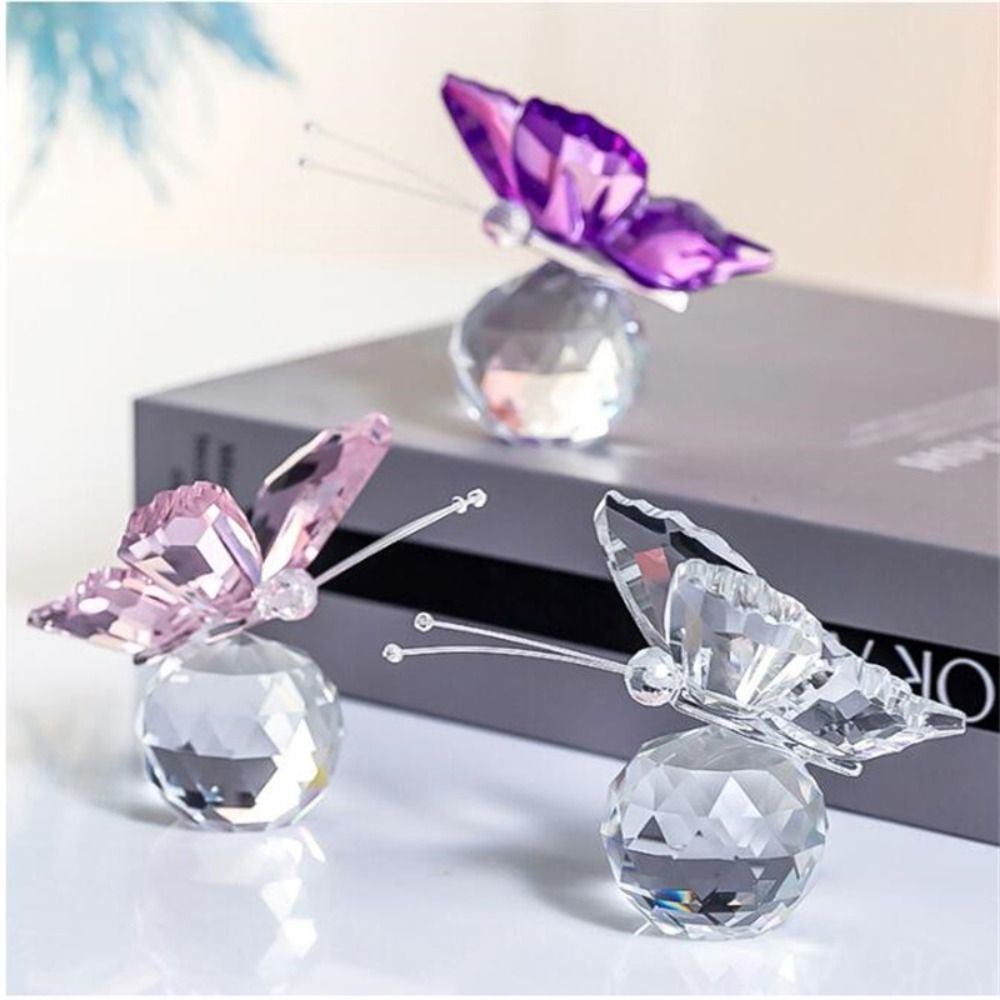 Crystal Butterfly with Ball Fi - Paper Weight Crystal review and price